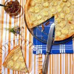 Spring Onion and Brie Tart