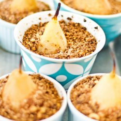 Poached Pear Crumble