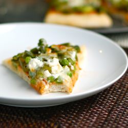 Asparagus and Goat Cheese Pizza