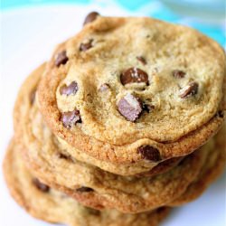 Crispy Chocolate Chip Cookies