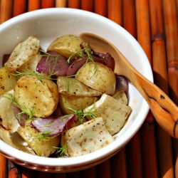 Warm Potato, Fennel and Onion Salad