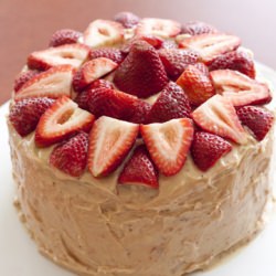 Strawberry Cheesecake Filled Cake