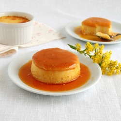 White Chocolate Lime Crème Caramel