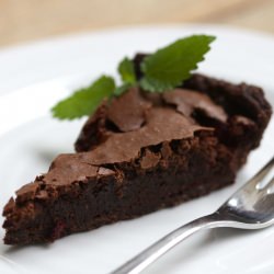 Chocolate Tart with Raspberries