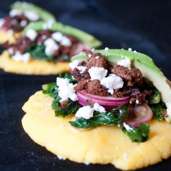 Spring Chorizo Arepas