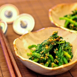 Spinach with Sesame Dressing