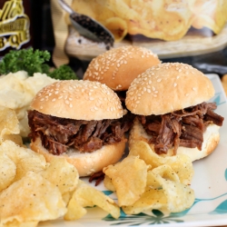 BBQ Beef Brisket Slider Sandwiches