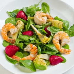 Artichoke, Prawn & Strawberry Salad