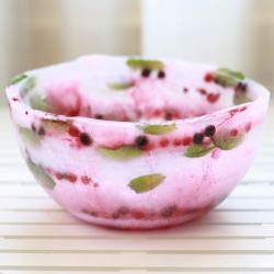 Strawberries Sangria in an Ice Bowl