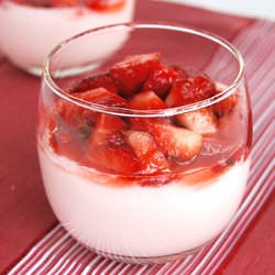 Coconut Strawberry Grenadine Cream