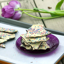 Cake Batter Chocolate Bark