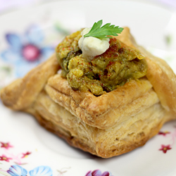 Eggplant Puff Pastry Appetizer