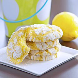 Lemon Coconut Crackle Cookies