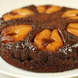 Toffee & Pear Gingerbread Cake