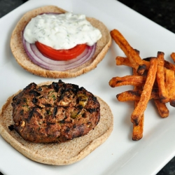 Feta & Olive Turkey Burgers