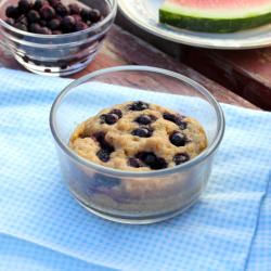 Microwave Blueberry Cupcake