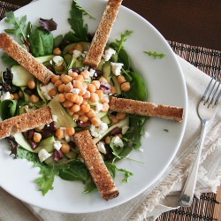 Zucchini and Goat Cheese Salad