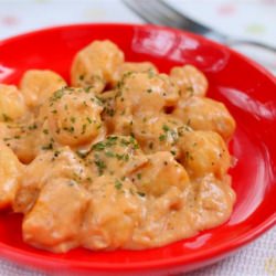 Gnocchi with Tuna Cheese Sauce