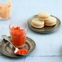 Cardamom Carrot Halwa Macarons