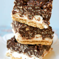 Peanut Butter S’mores Crunch Bars