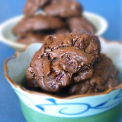 Chocolate Cherry Brownie Cookies