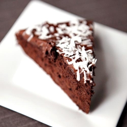 Chocolate and Coconut Milk Cake