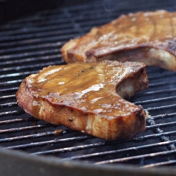 Sweet Mustard BBQ Pork Chops