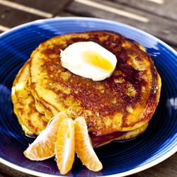 Orange, Cinnamon, & Yoghurt Pancakes