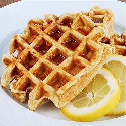 Lemon Yogurt Waffles