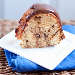 Peanut Butter Banana Pound Cake