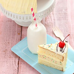 Banana Split Surprise Cake