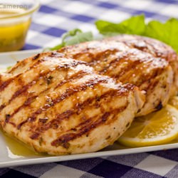 Grilled Lemon Mint Chicken Breast