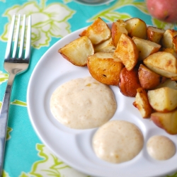 Roasted Red Potatoes with Sauce