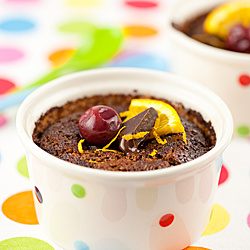 Chocolate, Cherry & Orange Puddings