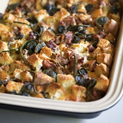 Savory Breakfast Bread Pudding