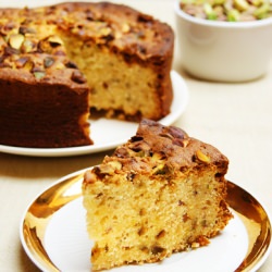 Indian Mava Cake w/ Pistachios