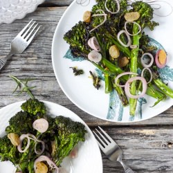 Grilled Broccoli Shallots