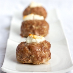 Turkey Meatballs w/ Goat Cheese