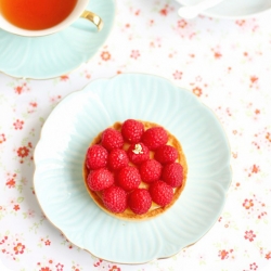 Passionfruit Raspberry Tart