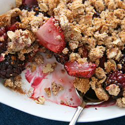 Blackberry-Strawberry Crisp