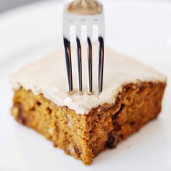 Carrot Cake with Maple Icing