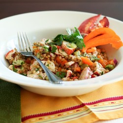 Wheat Berry and Lobster Salad