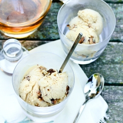 Whiskey and Spiced Walnut Ice Cream