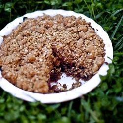 Peach & Berry Streussel Pie