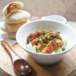 Pita Bread with Hoi Sin Chicken