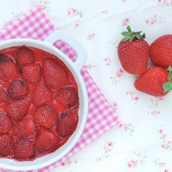 Roasted Strawberries w/Mascarpone