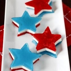 Red, White & Blue Jello Stars