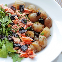 Salmon, New Potatoes and Olives