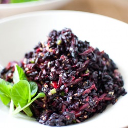 Black Rice and Purple Carrot Salad