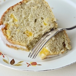 Peach Bundt Cake with Peach Glaze